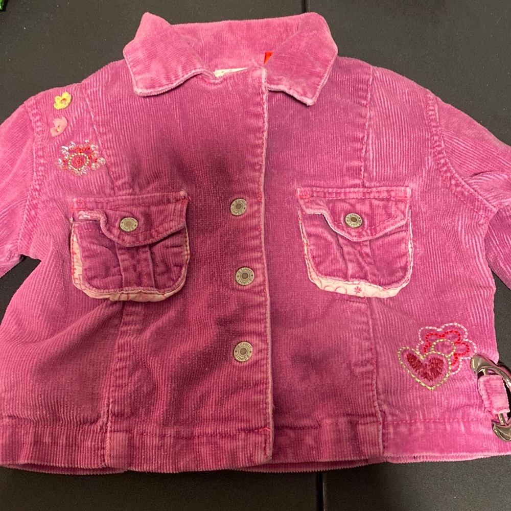 Pink Corduroy Esprit Vintage 80’s 18m button up jacket
